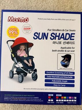 Manito Sun Shade for Strollers & Car Seats